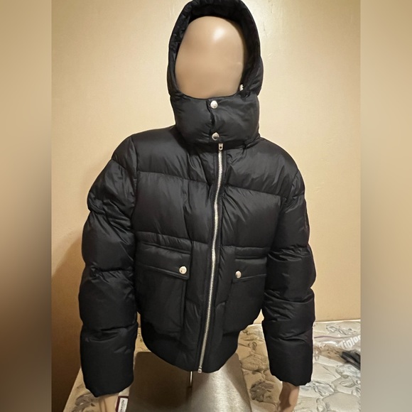 Ladies Luxury black puffer coat by The Kooples - Picture 7 of 7